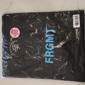 Anti Social Social Club Black Tee with Blue FRGMT